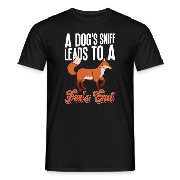 Fuchsjagd Geschenke Jagdhund - Männer T-Shirt - Schwarz - Vorne - AI Model Male 178 light (178cm)
