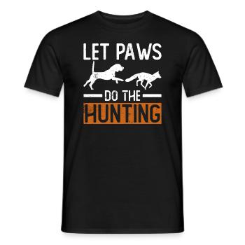 Fuchsjagd Geschenke Jagdhund - Männer T-Shirt - Schwarz - Vorne - AI Model Male 178 light (178cm)