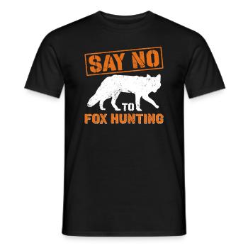 Anti-Fuchs-Jagdzubehör - Männer T-Shirt - Schwarz - Vorne - AI Model Male 178 light (178cm)