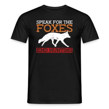 Accessoires de chasse anti-renards - T-shirt homme - noir - Devant - AI Model Male 178 light (178cm)