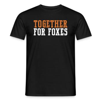 Anti-Fuchs-Jagdzubehör - Männer T-Shirt - Schwarz - Vorne - AI Model Male 178 light (178cm)