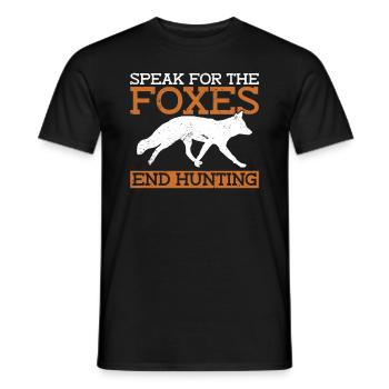 Anti-Fuchs-Jagdzubehör - Männer T-Shirt - Schwarz - Vorne - AI Model Male 178 light (178cm)