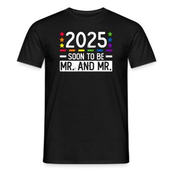 Mariage Gay Pride 2025 Mariage gay - T-shirt homme - noir - Devant - AI Model Male 178 light (178cm)