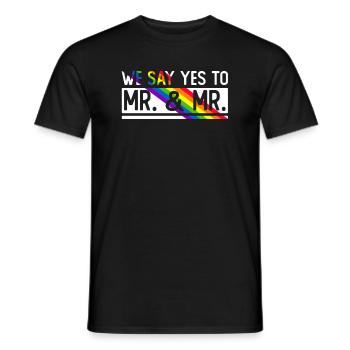 Mariage Gay Pride Mariage Gay - T-shirt homme - noir - Devant - AI Model Male 178 light (178cm)