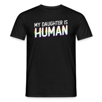 Gay Pride Proud Parents Gay Son - Men's T-Shirt - black - Front - AI Model Male 178 light (178cm)