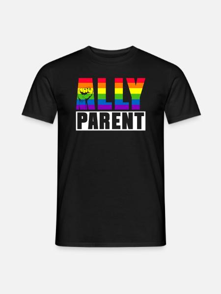 Schwulenstolz Stolze Eltern Schwuler Sohn - Männer T-Shirt - Schwarz