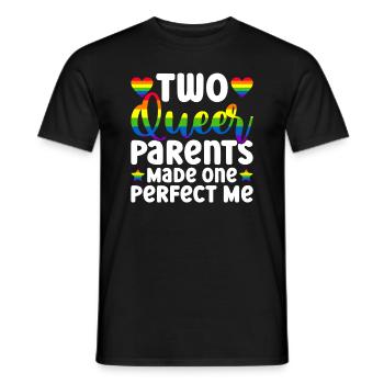 Gay Pride Parents queer Mariage gay - T-shirt homme - noir - Devant - AI Model Male 178 light (178cm)