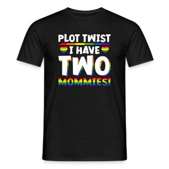 Homosexuell Mom Lesbisch Mütter Mütter Tag - Männer T-Shirt - Schwarz - Vorne - AI Model Male 178 light (178cm)