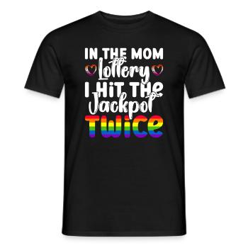 Homosexuell Mom Lesbisch Mütter Mütter Tag - Männer T-Shirt - Schwarz - Vorne - AI Model Male 178 light (178cm)