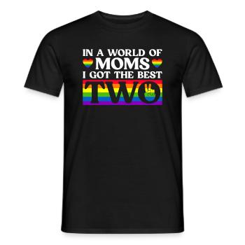 Homosexuell Mom Lesbisch Mütter Mütter Tag - Männer T-Shirt - Schwarz - Vorne - AI Model Male 178 light (178cm)