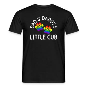 Schwuler Vater Ally Dad Vatertag - Männer T-Shirt - Schwarz - Vorne - AI Model Male 178 light (178cm)