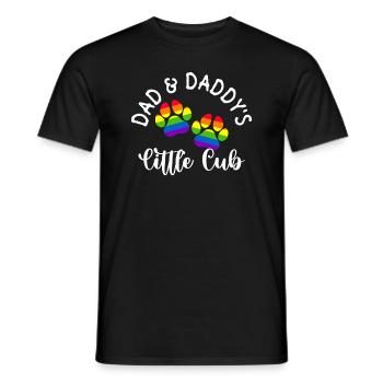 Schwuler Vater Ally Dad Vatertag - Männer T-Shirt - Schwarz - Vorne - AI Model Male 178 light (178cm)