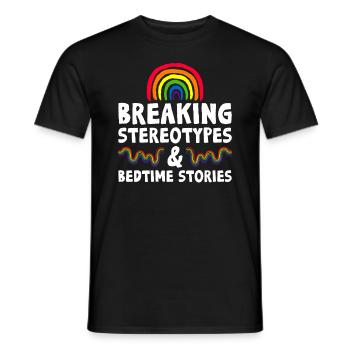 Gay Dad Ally Dad Father's Day - Men's T-Shirt - black - Front - AI Model Male 178 light (178cm)