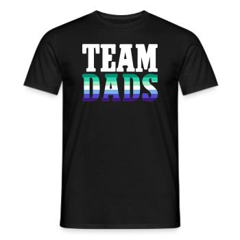 Gay Papa Allié Papa Fête des Pères - T-shirt homme - noir - Devant - AI Model Male 178 light (178cm)
