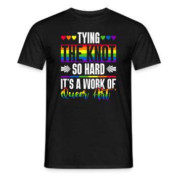 Mariage Gay Pride Mariage Gay - T-shirt homme - noir - Devant - AI Model Male 178 light (178cm)
