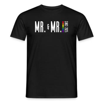 Mariage Gay Pride 2025 Mariage gay - T-shirt homme - noir - Devant - AI Model Male 178 light (178cm)