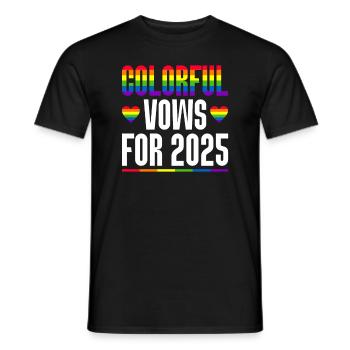 Gay Pride 2025 Mariage Mariage gay - T-shirt homme - noir - Devant - AI Model Male 178 light (178cm)