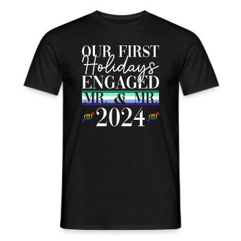 Premières vacances engagées M. & M. 2024 Gays High - T-shirt homme - noir - Devant - AI Model Male 178 light (178cm)