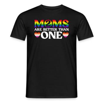 Gay Mom Lesbian Mothers Mothers Day - Men's T-Shirt - black - Front - AI Model Male 178 light (178cm)
