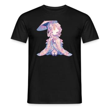 Einhorn Kawaii Japanisch - Männer T-Shirt - Schwarz - Vorne - AI Model Male 178 light (178cm)