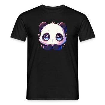 Panda Ours Panda géant japonais - T-shirt homme - noir - Devant - AI Model Male 178 light (178cm)