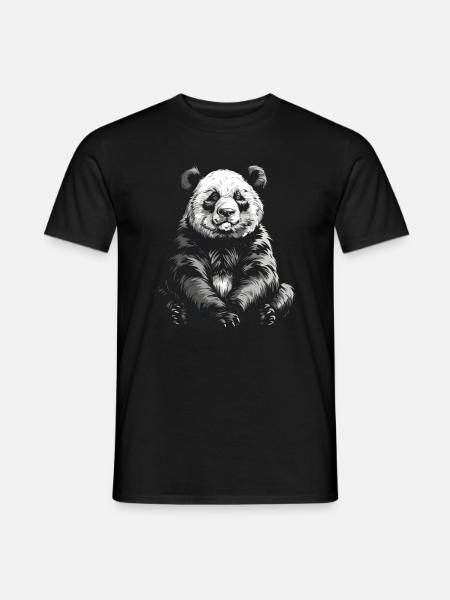 Panda Ours Panda géant japonais - T-shirt homme - noir