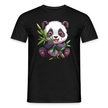 Panda Ours Panda géant japonais - T-shirt homme - noir - Devant - AI Model Male 178 light (178cm)