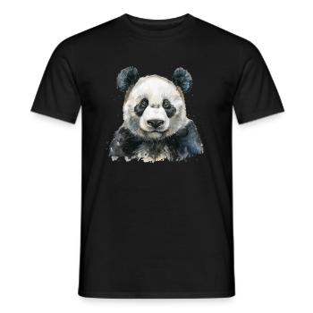 Panda Ours Panda géant japonais - T-shirt homme - noir - Devant - AI Model Male 178 light (178cm)