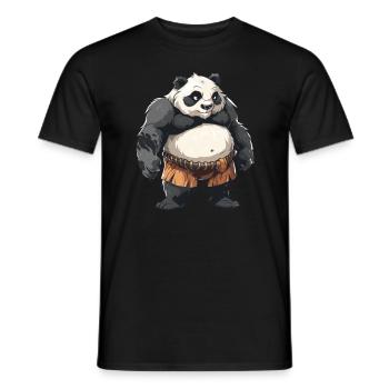 Panda Bear Sumo Catcher Panda géant japonais - T-shirt homme - noir - Devant - AI Model Male 178 light (178cm)