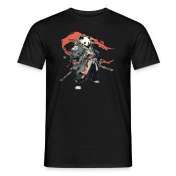 Pandabär Yokai Japanischer Riesenpanda - Männer T-Shirt - Schwarz - Vorne - AI Model Male 178 light (178cm)
