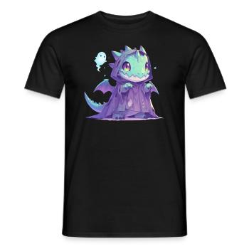 Dragon Ghost Halloween Dragon Kids - Men's T-Shirt - black - Front - AI Model Male 178 light (178cm)