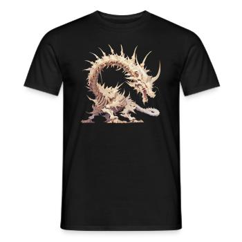 Dragon Skeleton Halloween Dragon Kids - Men's T-Shirt - black - Front - AI Model Male 178 light (178cm)