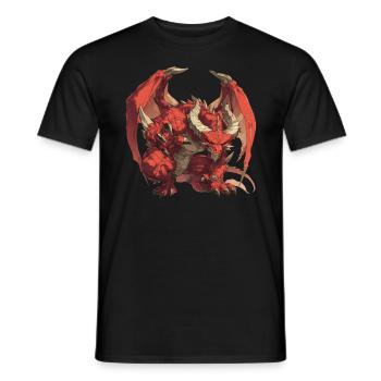 Dragon Devil Halloween Dragon Kids - Men's T-Shirt - black - Front - AI Model Male 178 light (178cm)