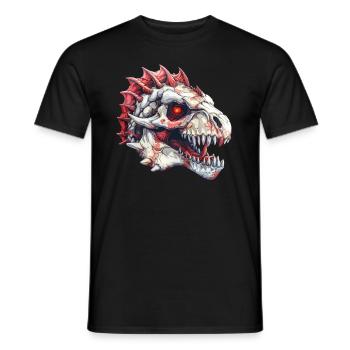 Dragon Skull Halloween Dragon Kids - Men's T-Shirt - black - Front - AI Model Male 178 light (178cm)