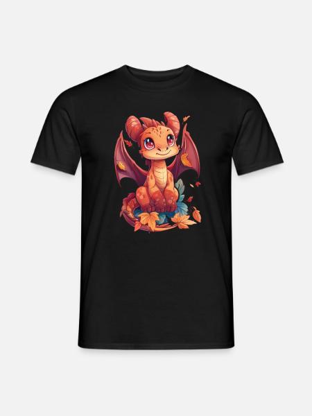 Dragon Thanksgiving Automne Enfants - T-shirt homme - noir