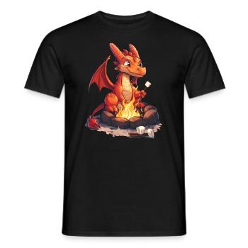 Dragon Guimauves Kawaii Dragon Enfants - T-shirt homme - noir - Devant - AI Model Male 178 light (178cm)