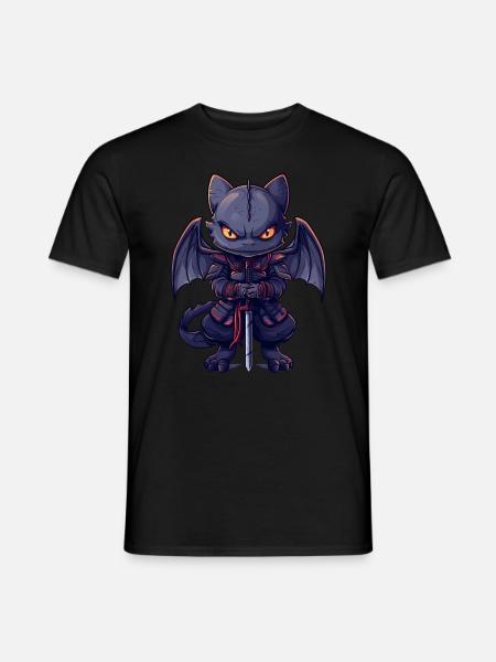 Dragon Ninja Japonais Kawaii - T-shirt homme - noir