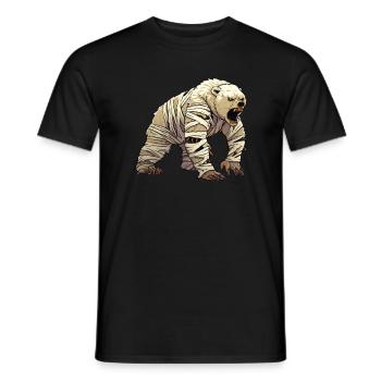Grizzly Bear Halloween Brown Bear - Men's T-Shirt - black - Front - AI Model Male 178 light (178cm)