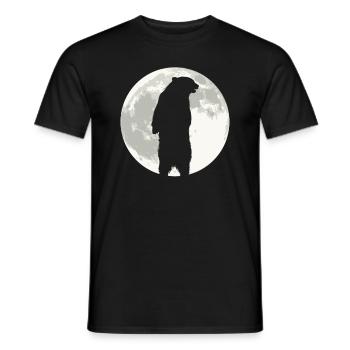 Grizzly Ours Halloween Ours brun - T-shirt homme - noir - Devant - AI Model Male 178 light (178cm)