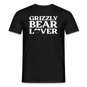 Grizzly Bear Brown Bear - Men's T-Shirt - black - Front - AI Model Male 178 light (178cm)