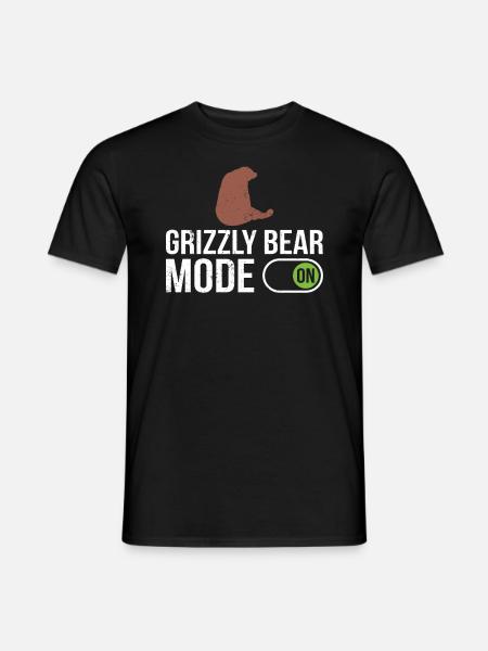 Grizzly Bear Brown Bear - Men's T-Shirt - black