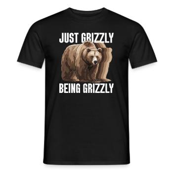 Grizzly Ours brun Ours brun - T-shirt homme - noir - Devant - AI Model Male 178 light (178cm)