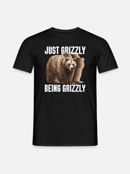 Grizzly Bear Brown Bear Bear - Men's T-Shirt - black