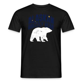 Grizzly Bear Ours brun d’Alaska - T-shirt homme - noir - Devant - AI Model Male 178 light (178cm)