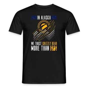 Grizzlybär Alaska Braunbär Bär - Männer T-Shirt - Schwarz - Vorne - AI Model Male 178 light (178cm)