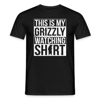 Grizzly Ours brun Ours brun - T-shirt homme - noir - Devant - AI Model Male 178 light (178cm)