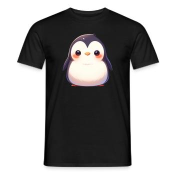 Pinguin Kawaii Pinguin Niedlich - Männer T-Shirt - Schwarz - Vorne - AI Model Male 178 light (178cm)