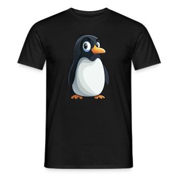 Pinguin Kawaii Pinguin Niedlich - Männer T-Shirt - Schwarz - Vorne - AI Model Male 178 light (178cm)