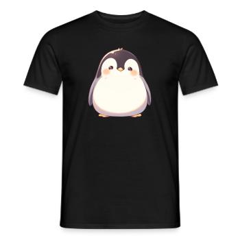 Pinguin Kawaii Pinguin Niedlich - Männer T-Shirt - Schwarz - Vorne - AI Model Male 178 light (178cm)