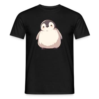 Pinguin Kawaii Pinguin Niedlich - Männer T-Shirt - Schwarz - Vorne - AI Model Male 178 light (178cm)